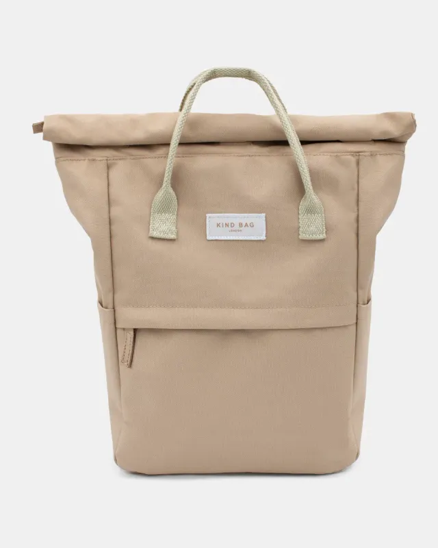 Kind Bag Hackney Medium ryggsekk beige vannavstøtende