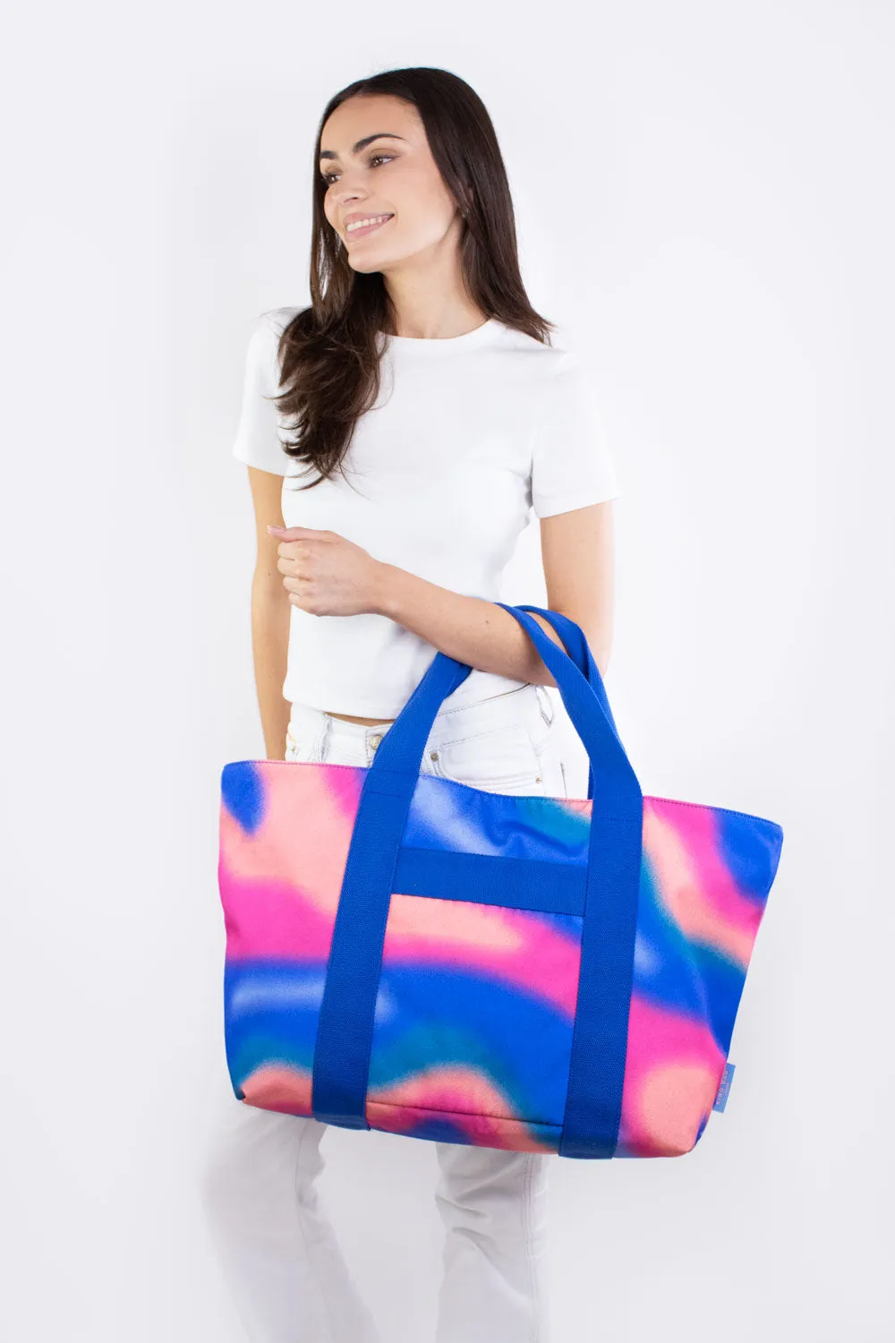 Kind Bag Aurora Carryall tote stor 32 liter blå rosa