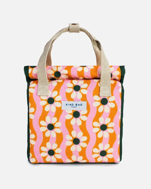 Kind Bag Lunch Bag lunsjpose Wavy Daisy vanntett