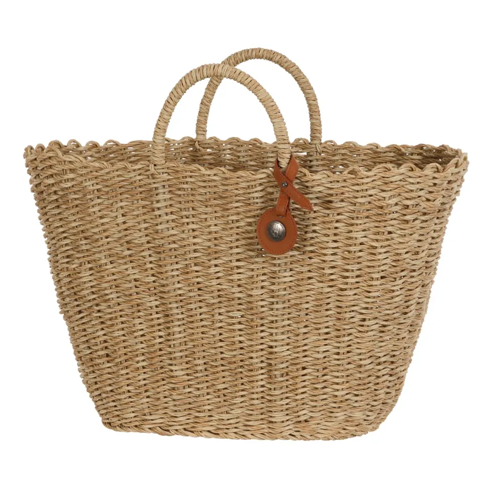 Handed By Sofia shopper strandveske natur