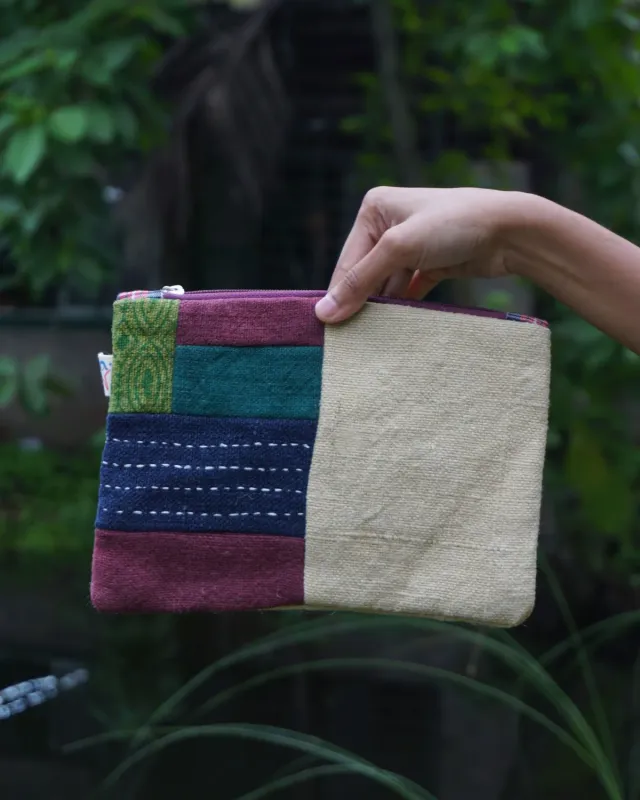 The Burlap People Ek Tara pouch flerfarget resirkulert
