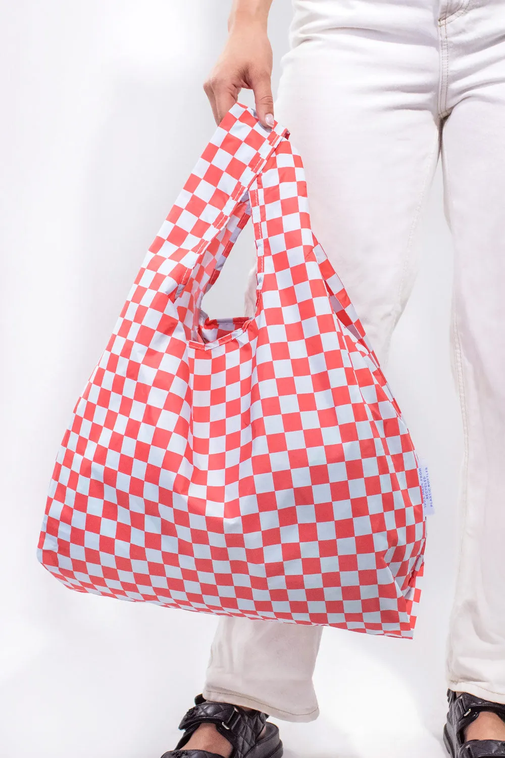 Kind Bag Checkerboard handlenett medium rutet
