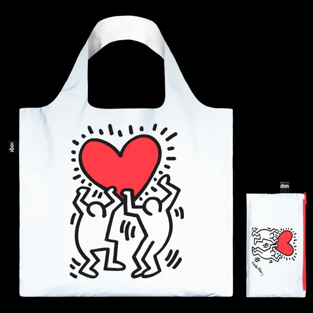 LOQI Keith Haring Dancing Heart handlenett refleks