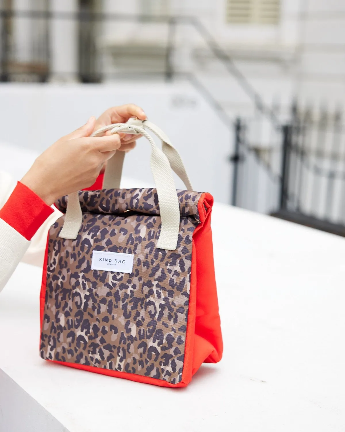 Kind Bag Lunch Bag matpose leopard vanntett