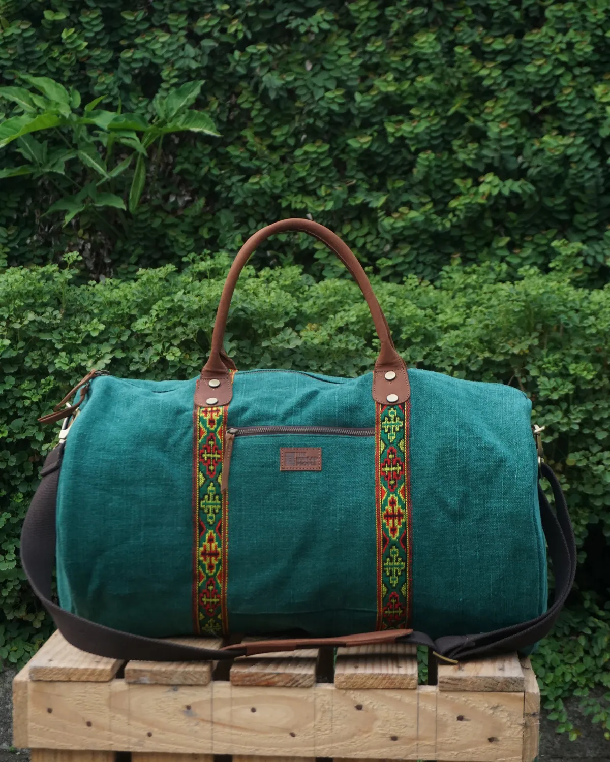 The Burlap People Parvati Duffel reisebag Black stor