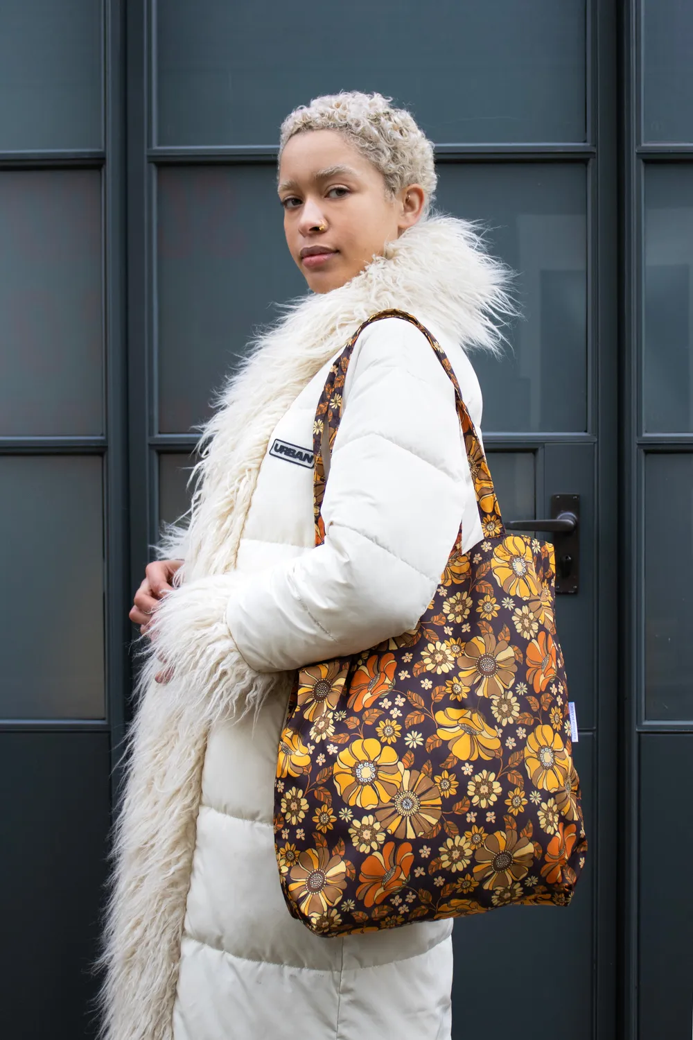 Kind Bag Retro Flowers toteveske resirkulert