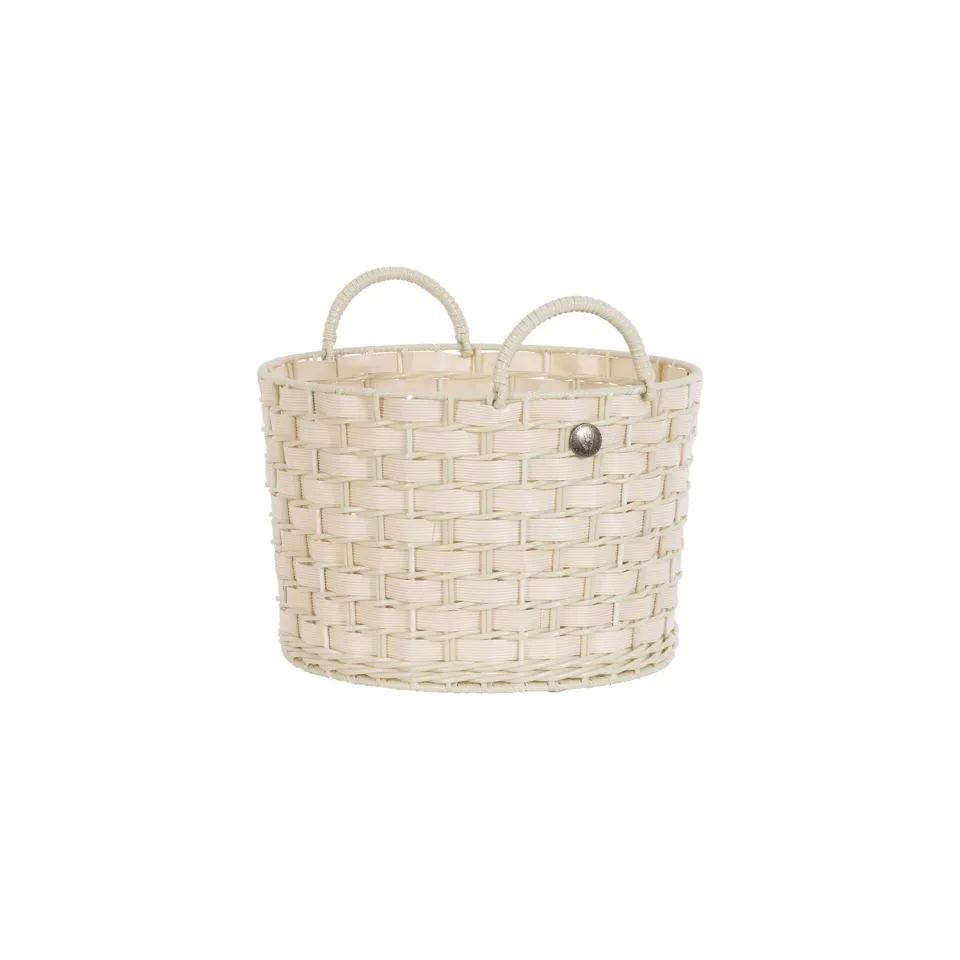 Handed By Willow oppbevaringskurv champagne small rund