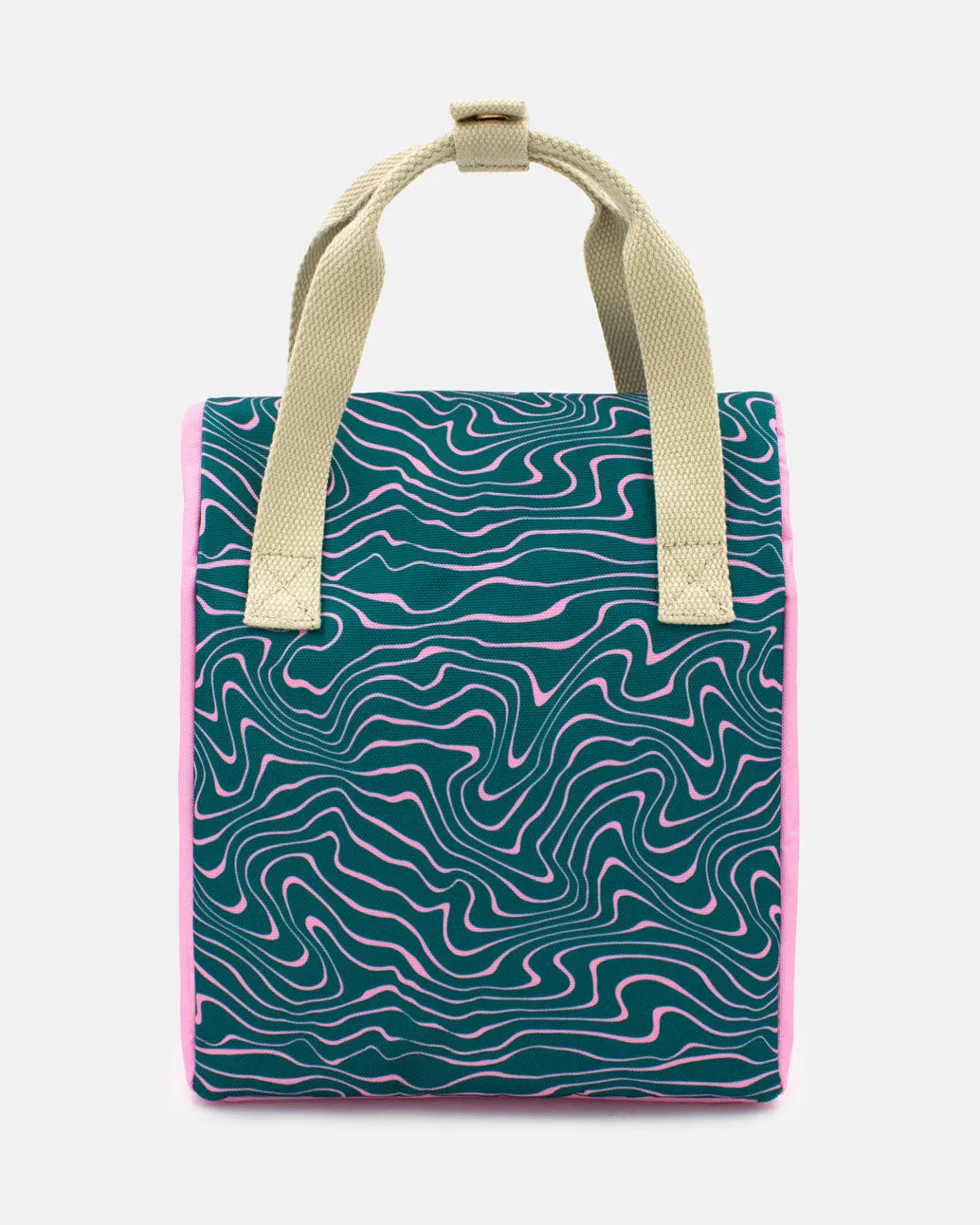 Kind Bag Contours Green Pink lunsjbag vanntett