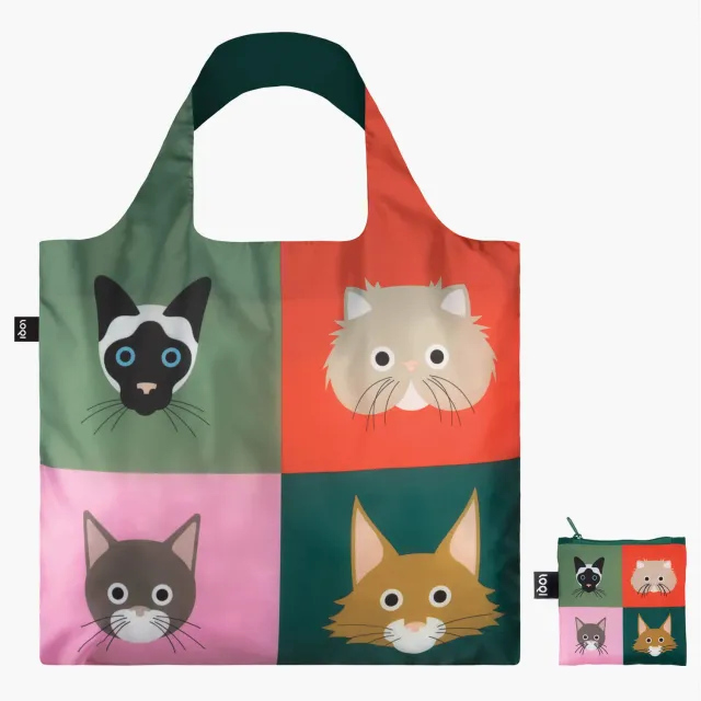 LOQI Stephen Cheetham Cats handlenett resirkulert