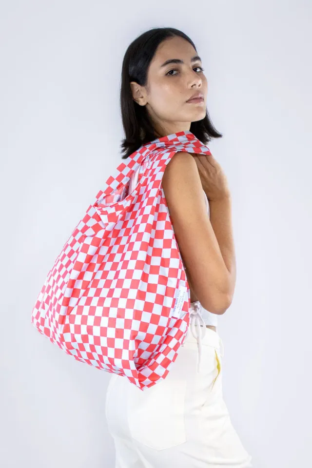 Kind Bag Checkerboard handlenett medium rutet