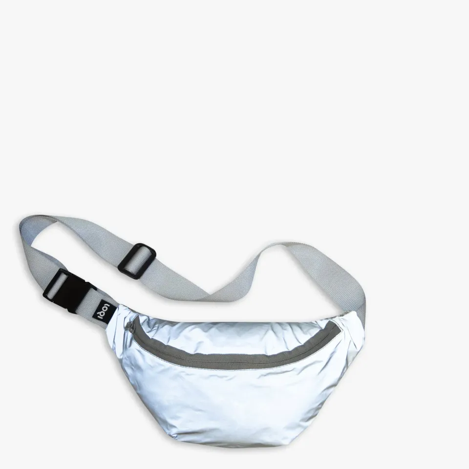 LOQI Reflective rumpetaske sølv reflekterende