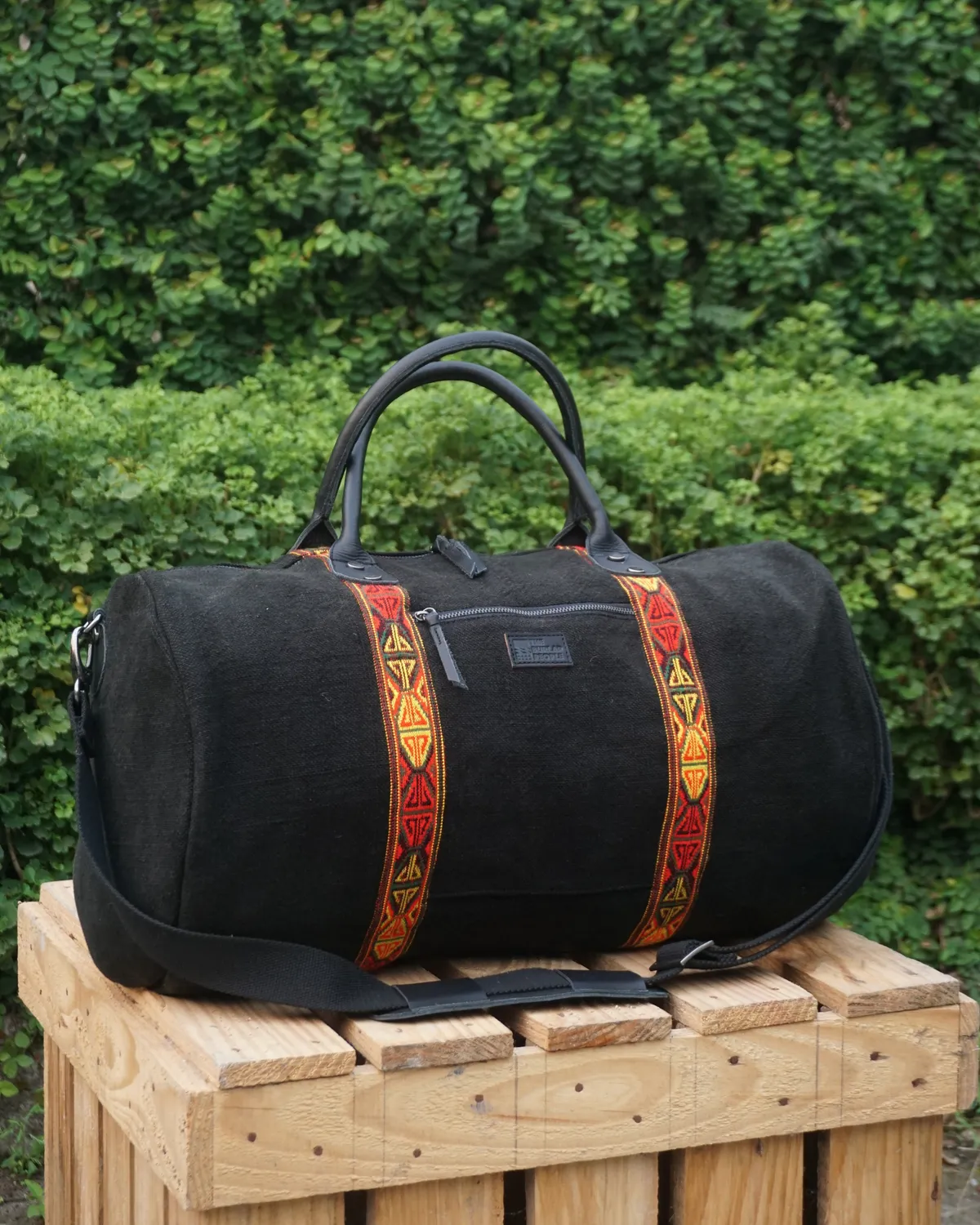The Burlap People Parvati Duffel reisebag Black stor