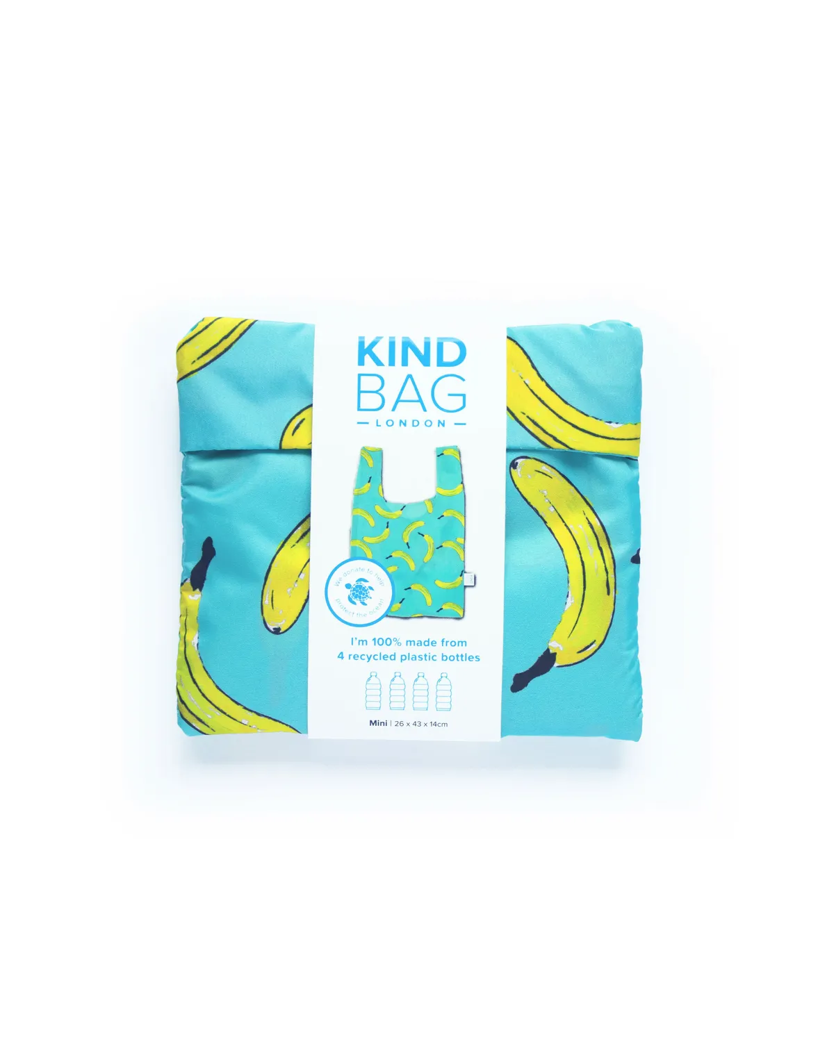 Kind Bag Banana mini handlenett gul fruktprint 10 kg