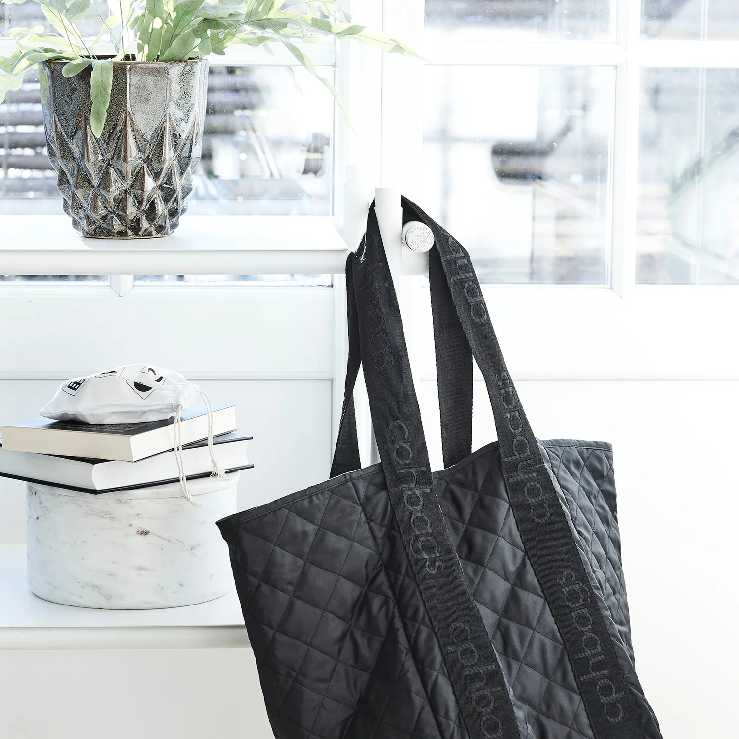 CPH Bags Indkøb handlepose sort 56 cm