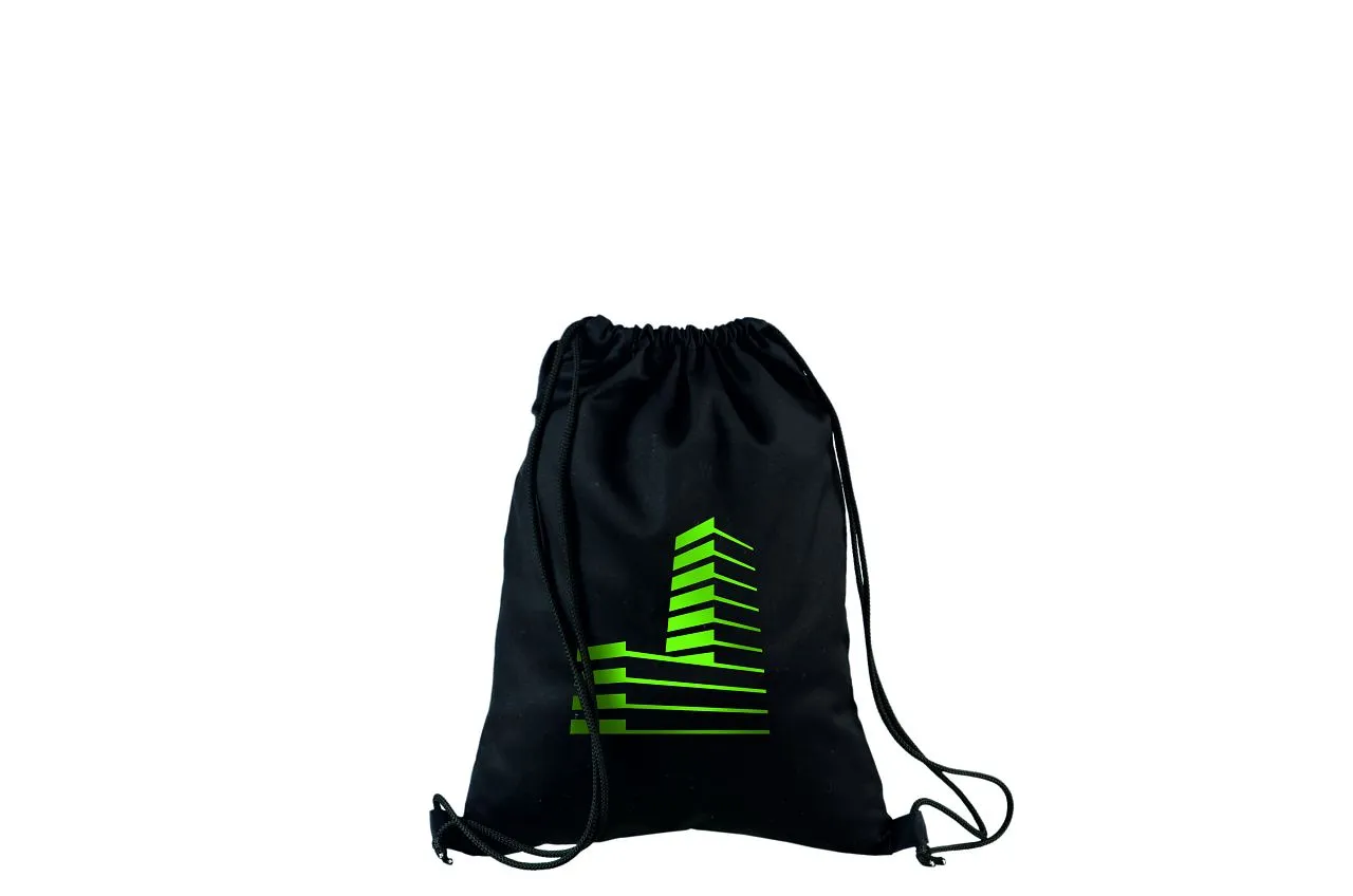 Handlenett Draw Black ryggsekk svart 35×45 cm bomull