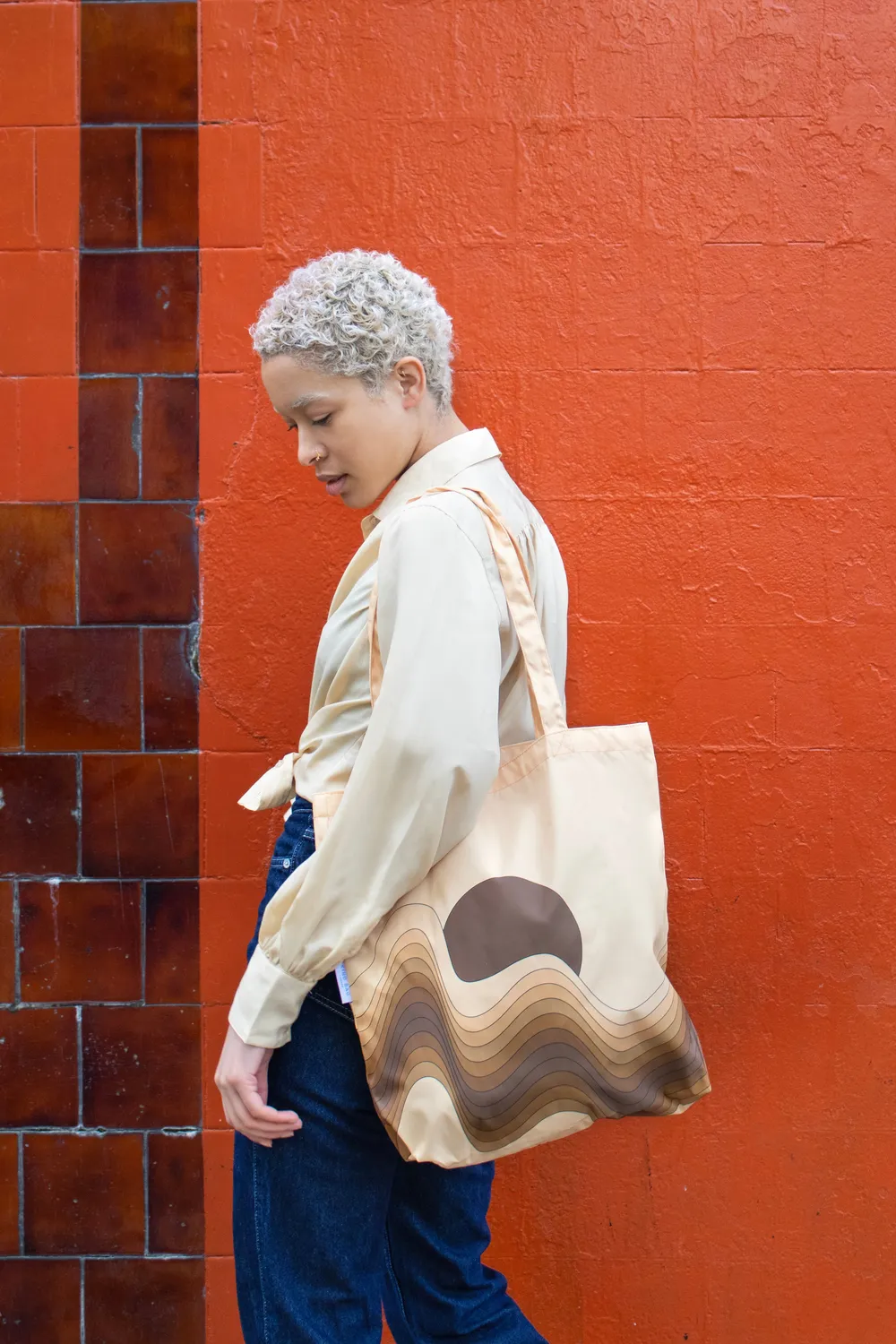 Kind Bag Caramel Waves toteveske resirkulert