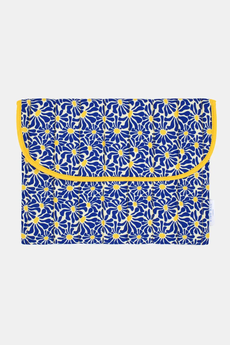 Kind Bag 16" laptop-sleeve Abstract Flowers Blue quiltet