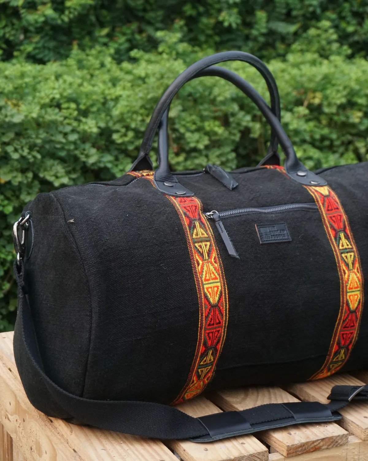 The Burlap People Parvati Duffel reisebag Black stor