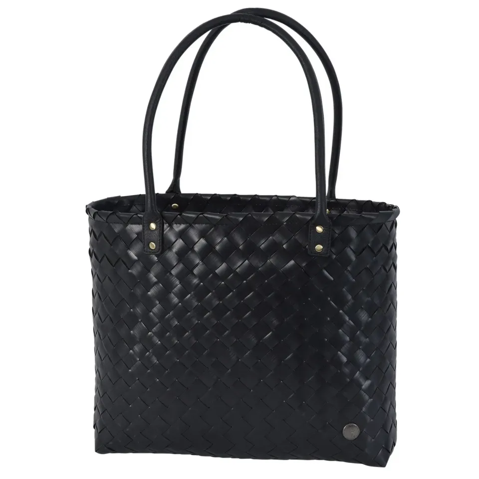 Handed By Grace shopper svart resirkulert med innerpose