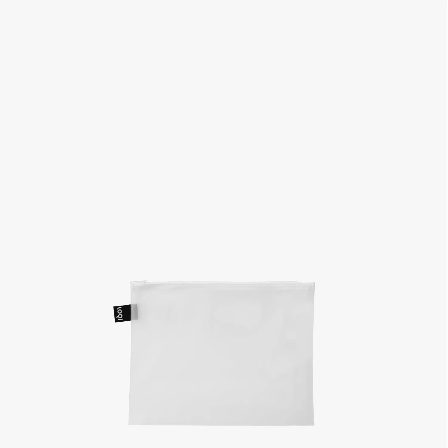 LOQI Transparent Milky Zip weekender gjennomsiktig