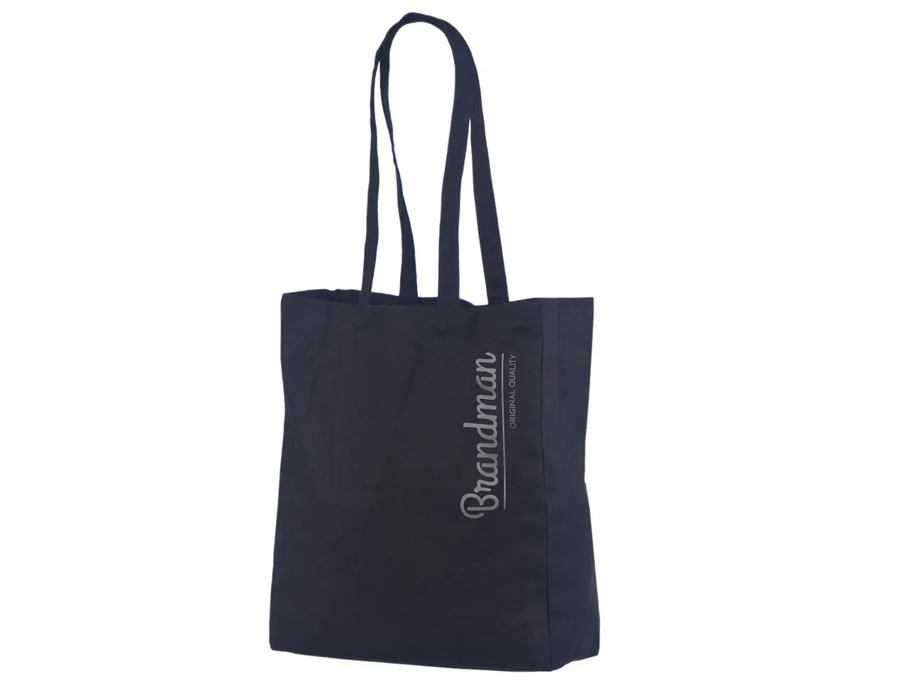 Handlenett CotBlack38x10x42 handlenett svart bomull bred bunn