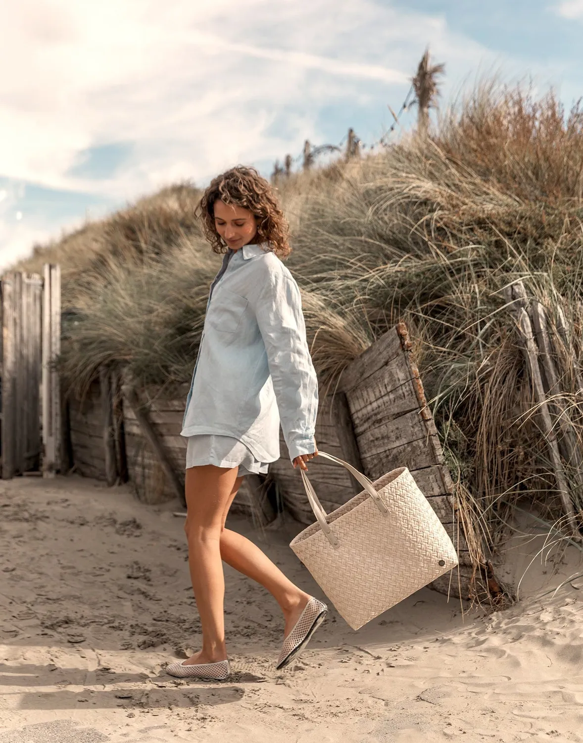 Handed By Faye veske sikksakk resirkulert plast