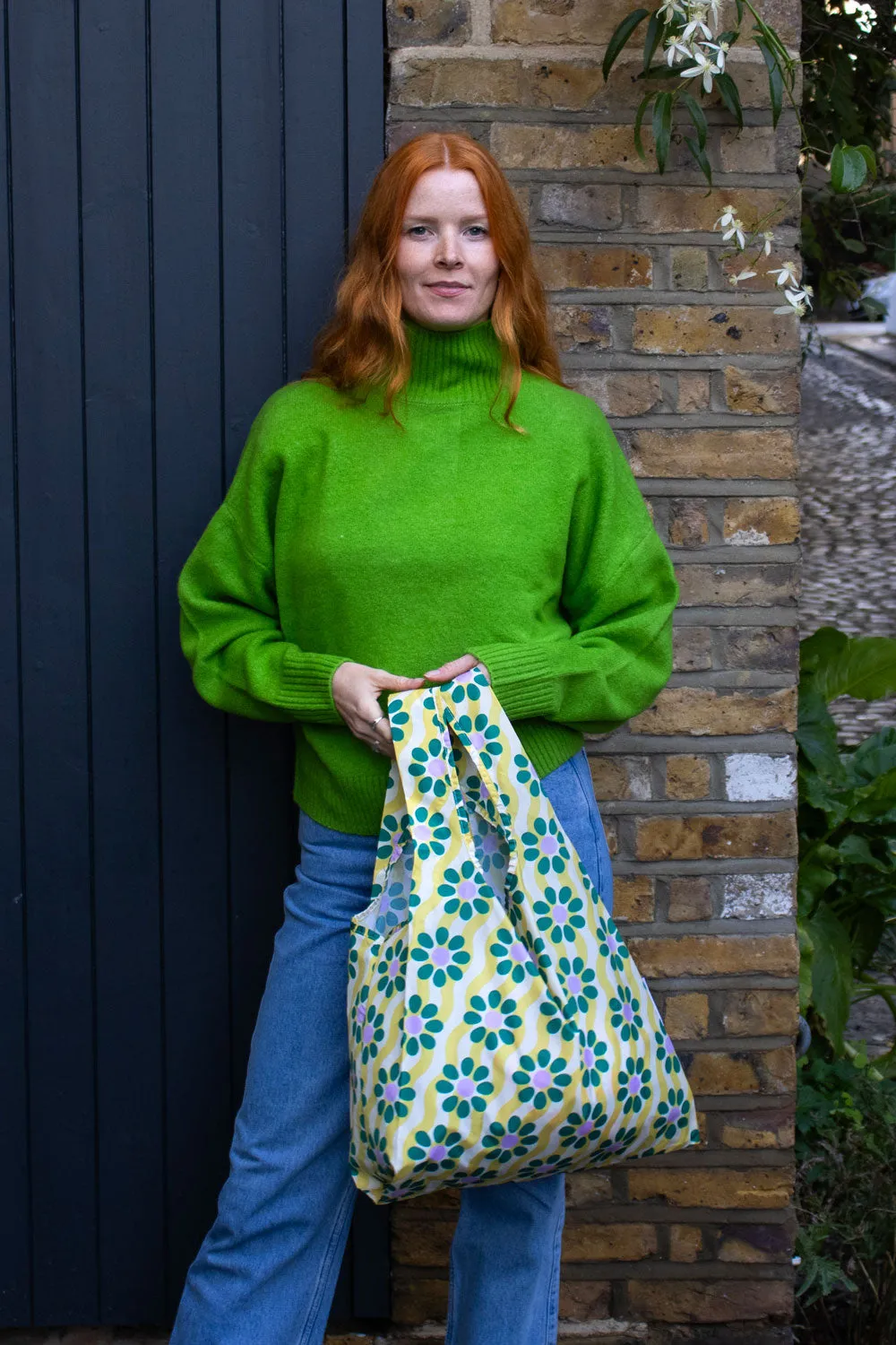 Kind Bag Wavy Daisy handlenett medium resirkulert