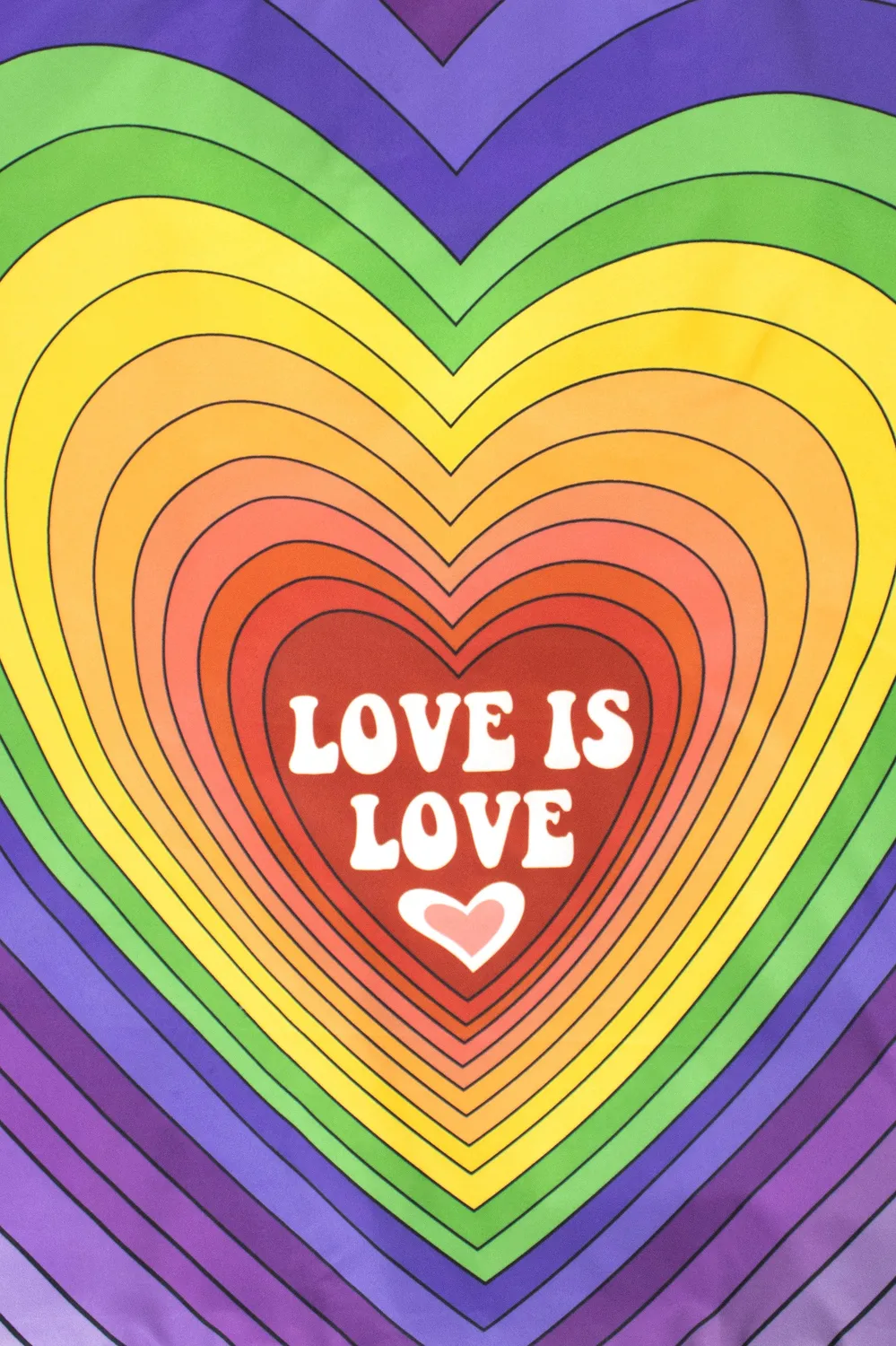 Kind Bag Love is Love handlenett regnbue 20 kg