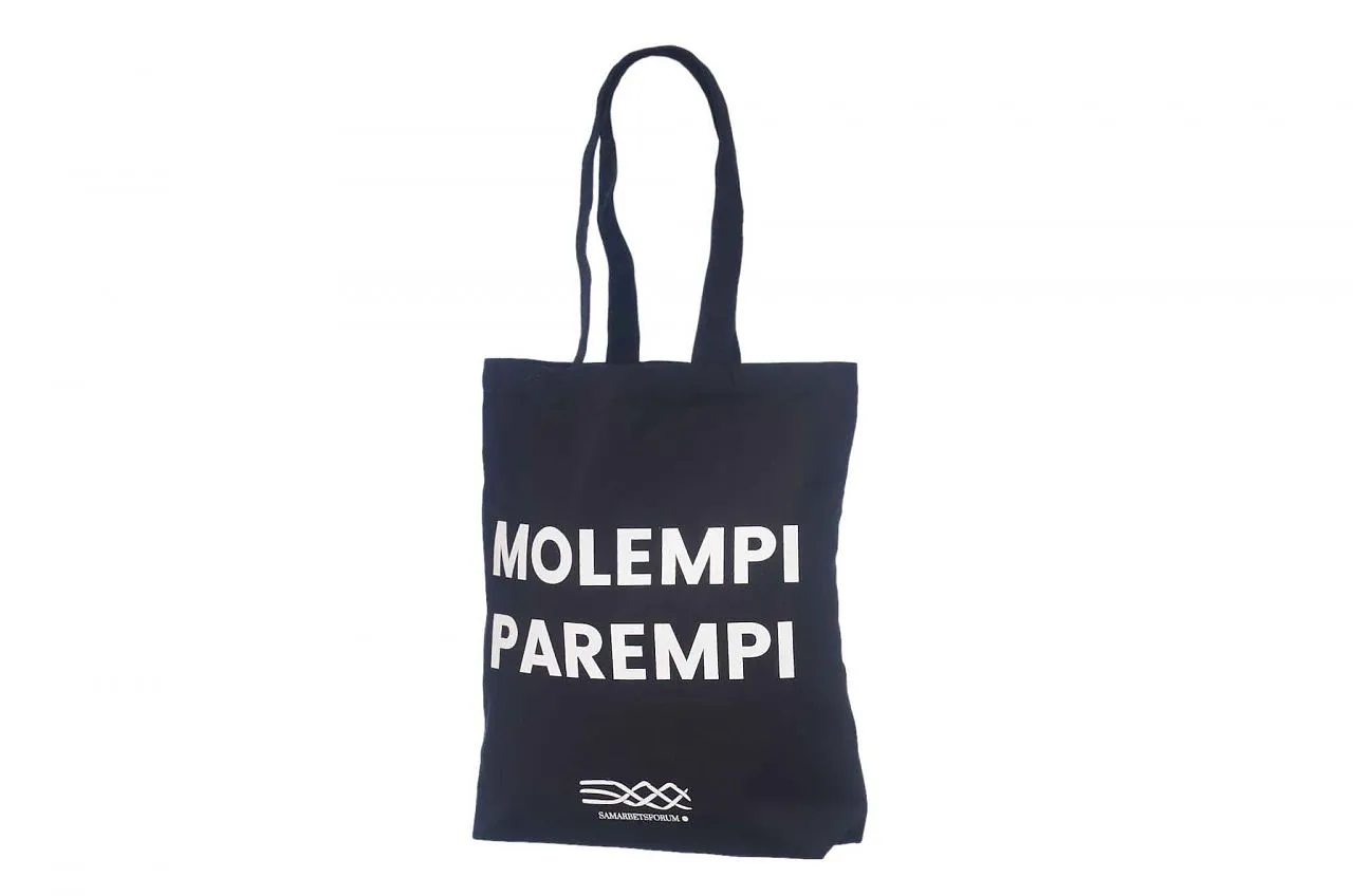 Handlenett Cot3941 handlenett svart 39x41+8 cm bomull
