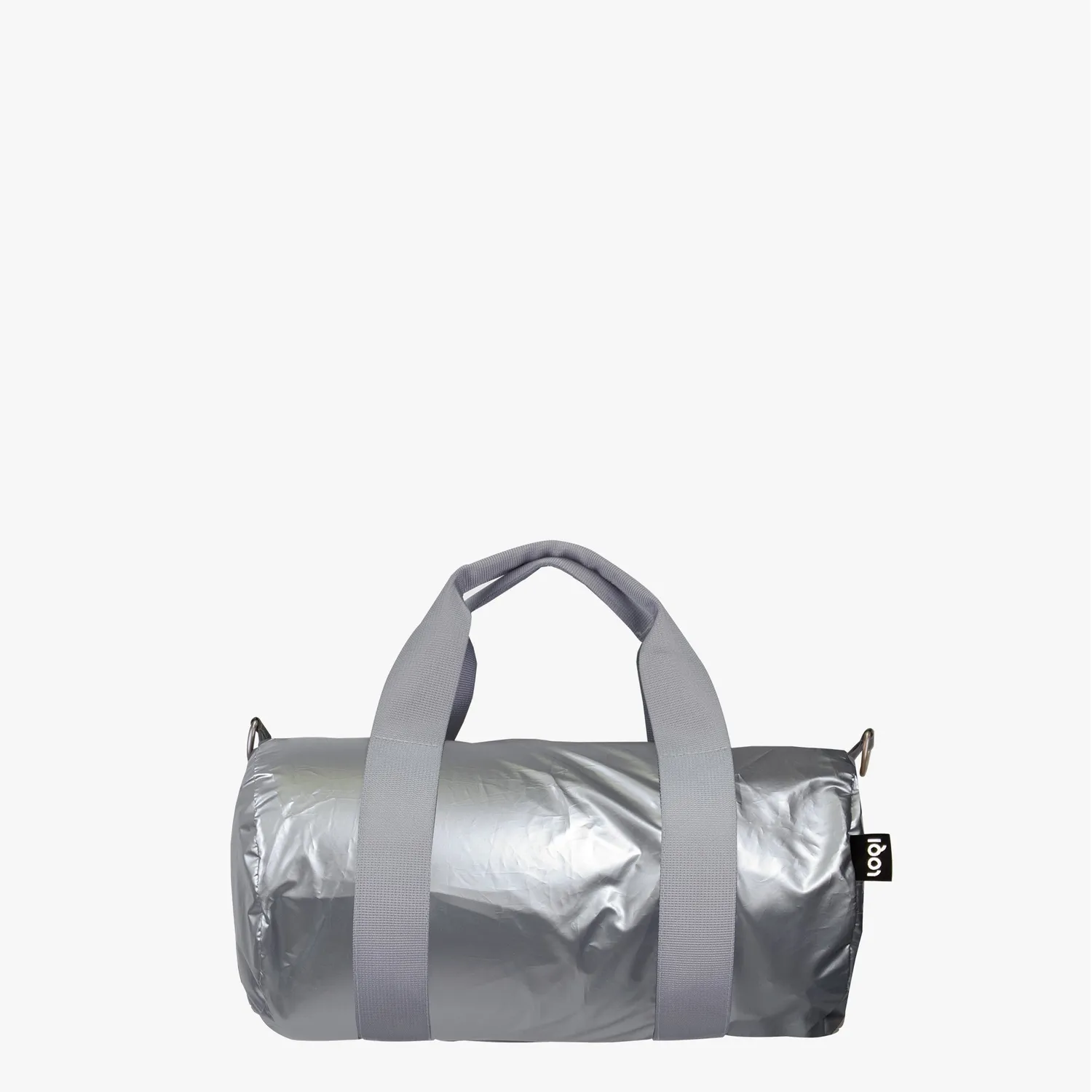 LOQI Metallic Silver Medium weekender sølv