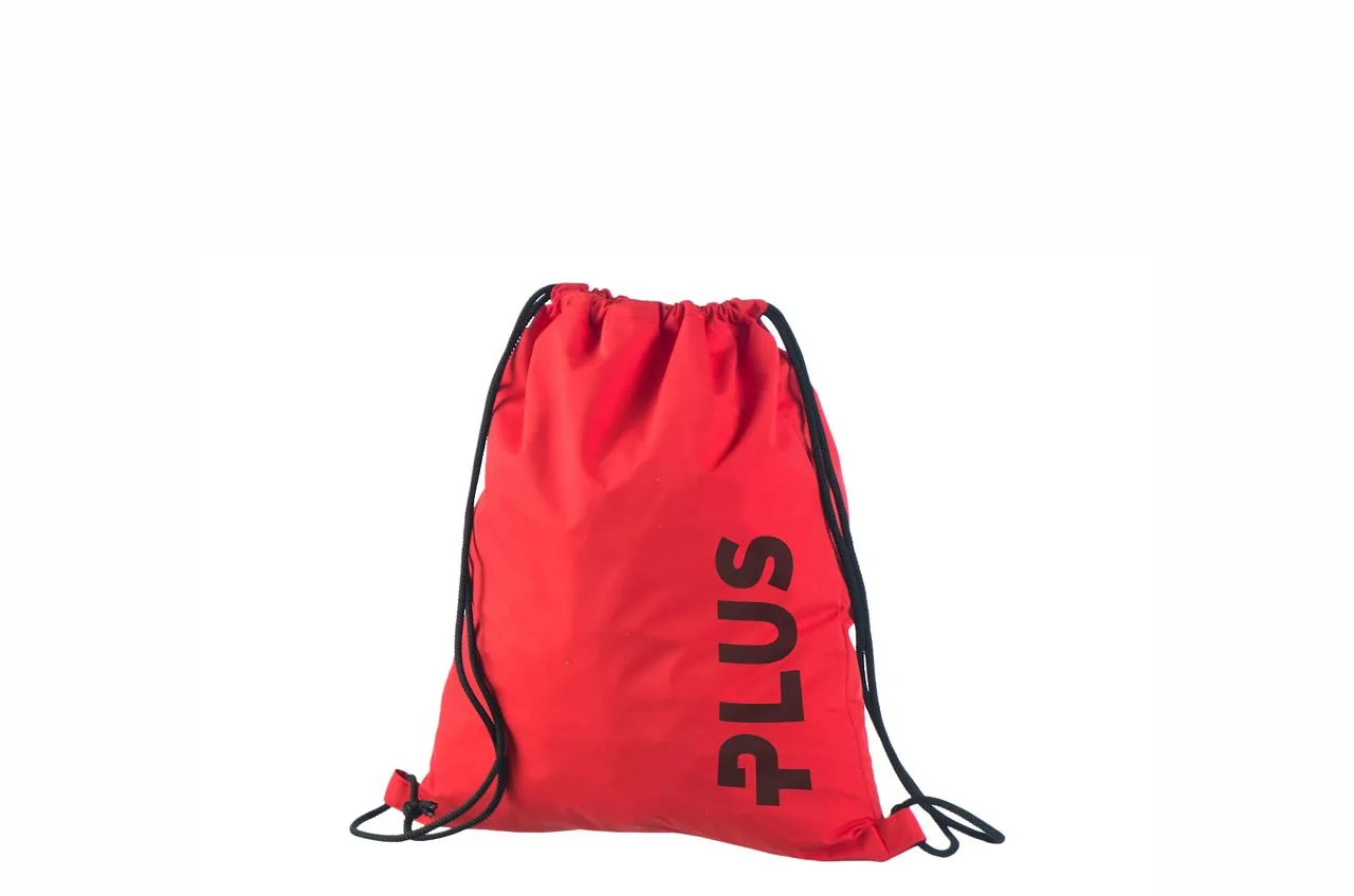 Handlenett Nylred_draw_uk ryggsekk rød 35×45 cm vannavstøtende