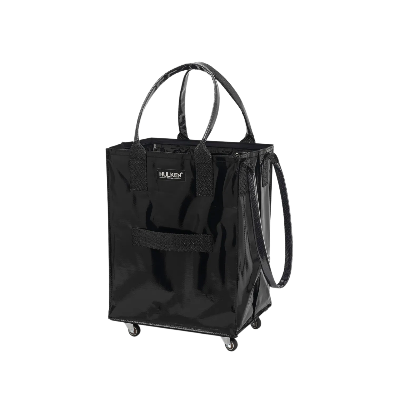 Hulken Black trillebag svart med hjul sammenleggbar