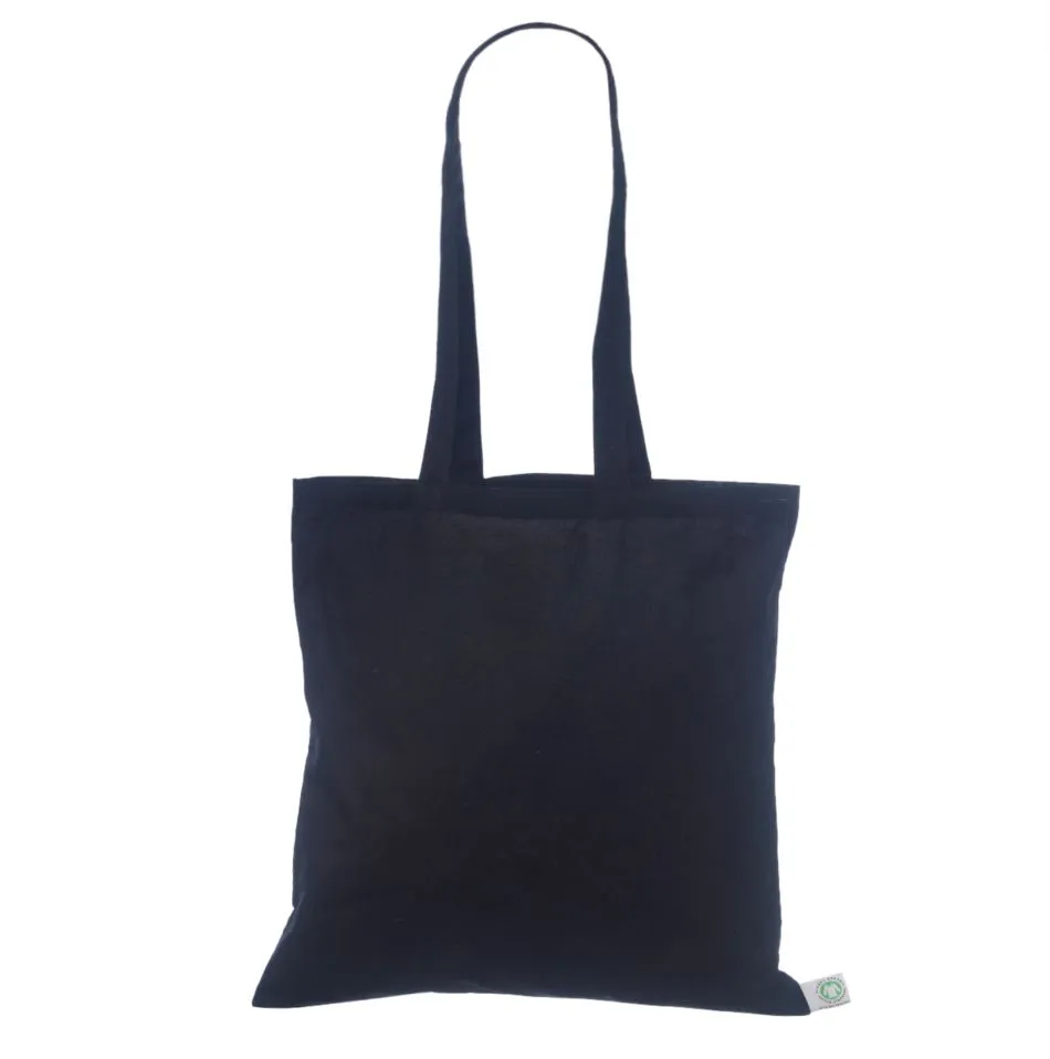 Handlenett OrgCotBlack40 svart 40x40 økologisk bomull