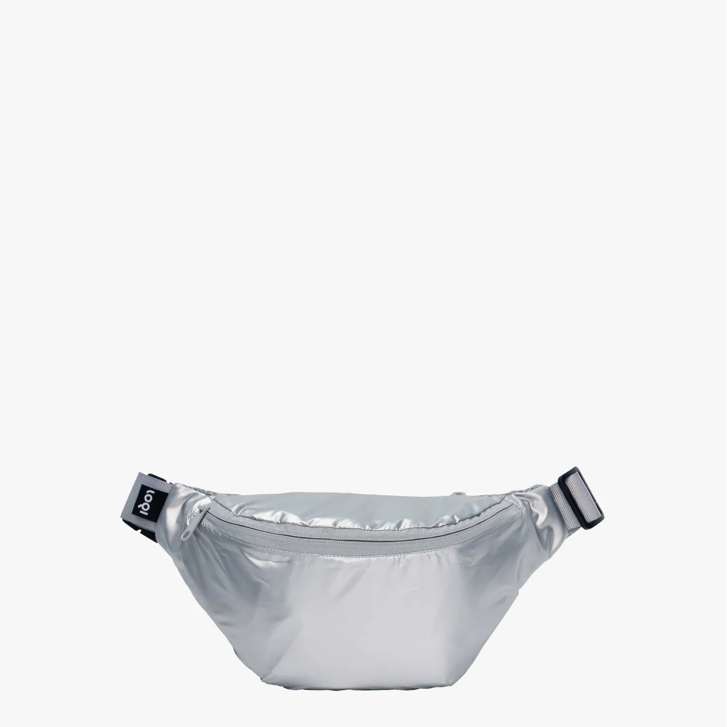 LOQI Metallic Silver mageveske sølv metallic