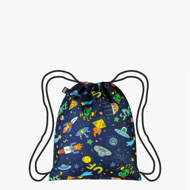 LOQI Space Ufo ryggsekk medium resirkulert barn