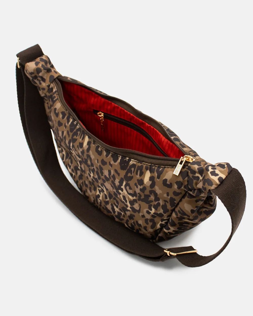 Kind Bag Crossbody veske leopard justerbar 5 kg