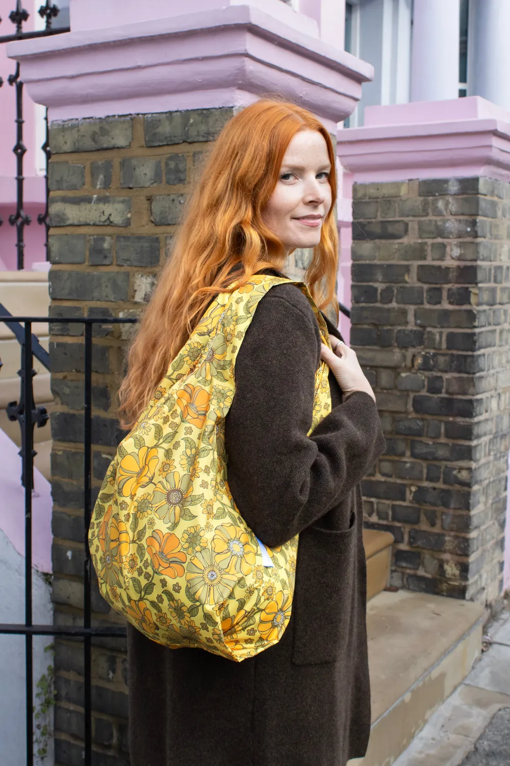 Kind Bag Retro Flowers medium handlenett gjenbrukbar 20 kg