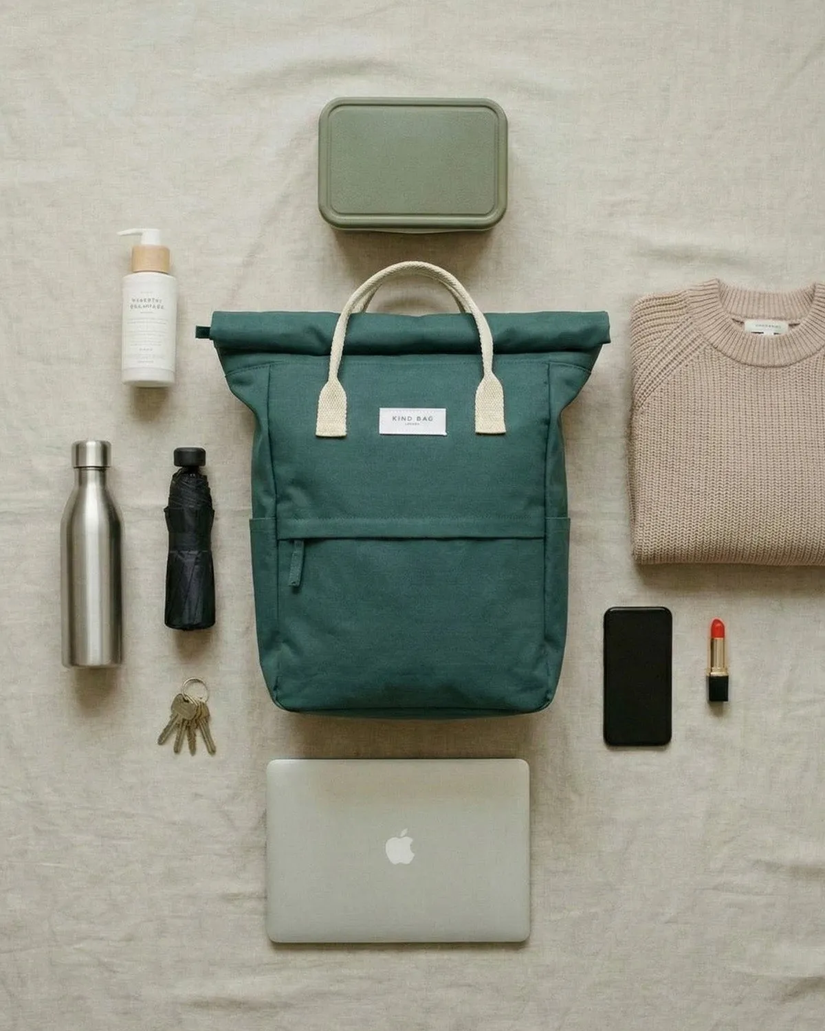 Kind Bag Hackney Medium sekk moss green resirkulert