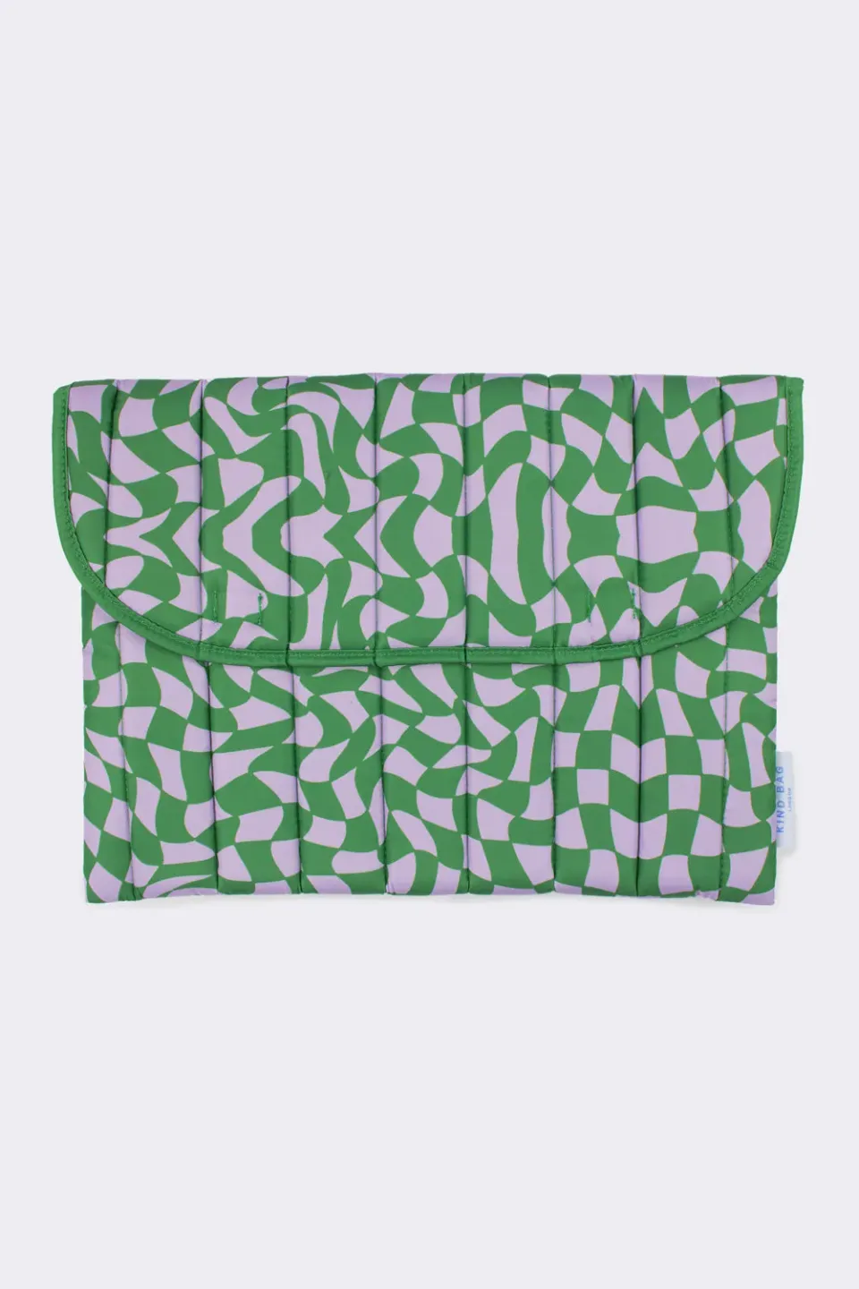 Kind Bag Wavy Check 16 laptopveske vattert resirkulert