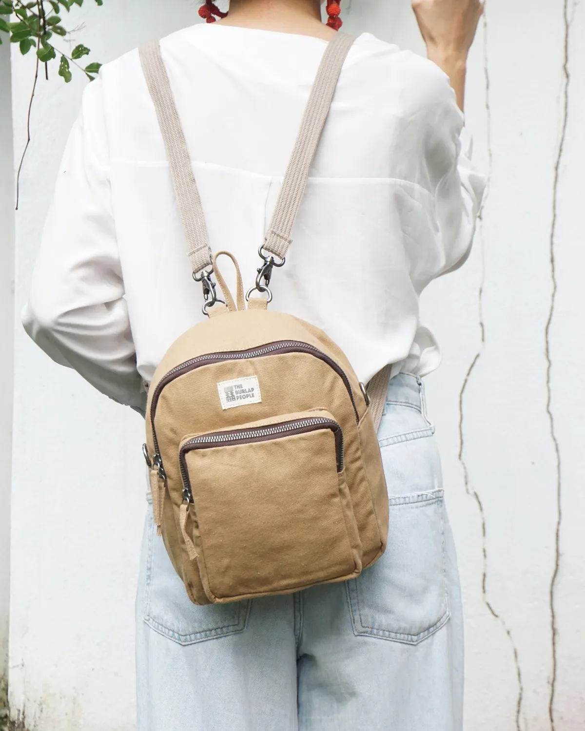 The Burlap People All Day Everyday ryggsekk svart vegansk