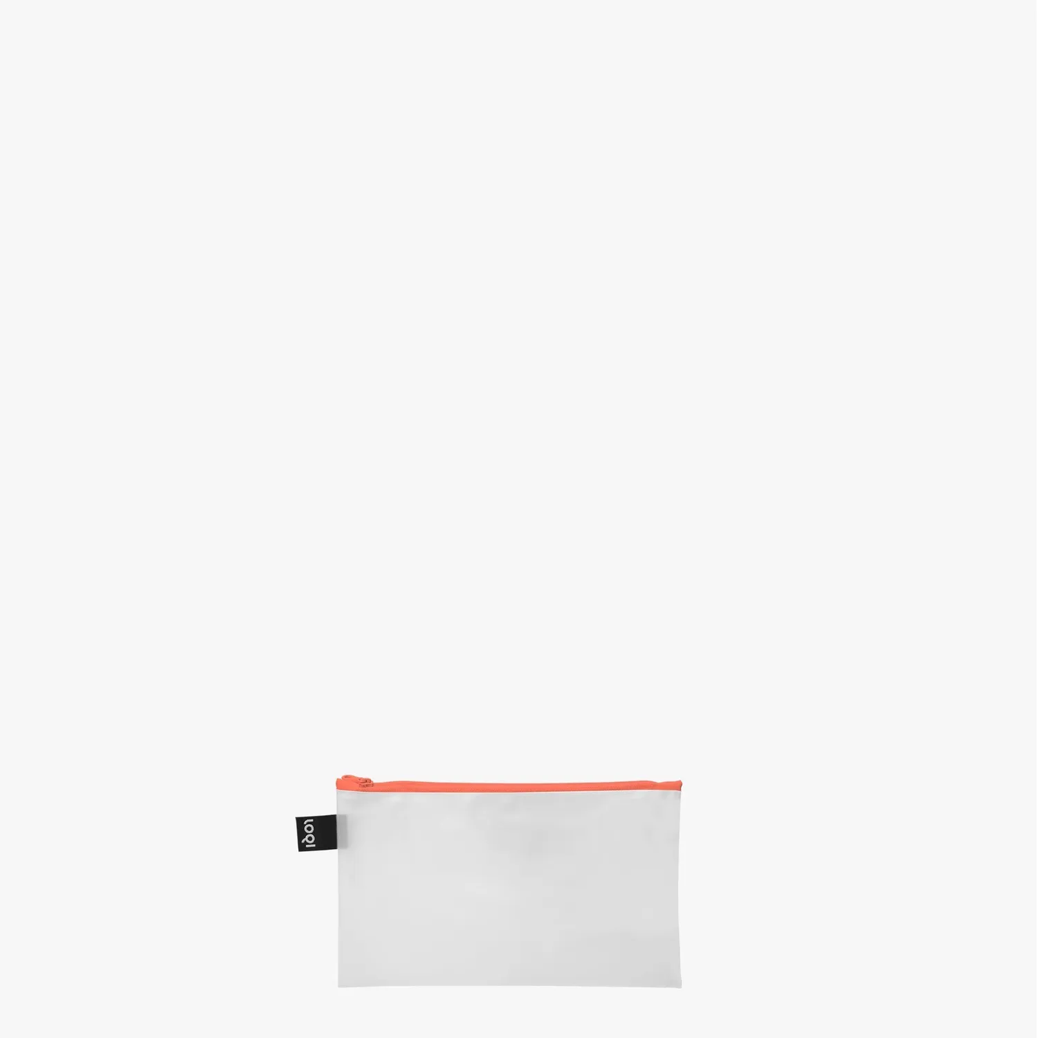 LOQI Transparent Milky Neon glidelåsmapper