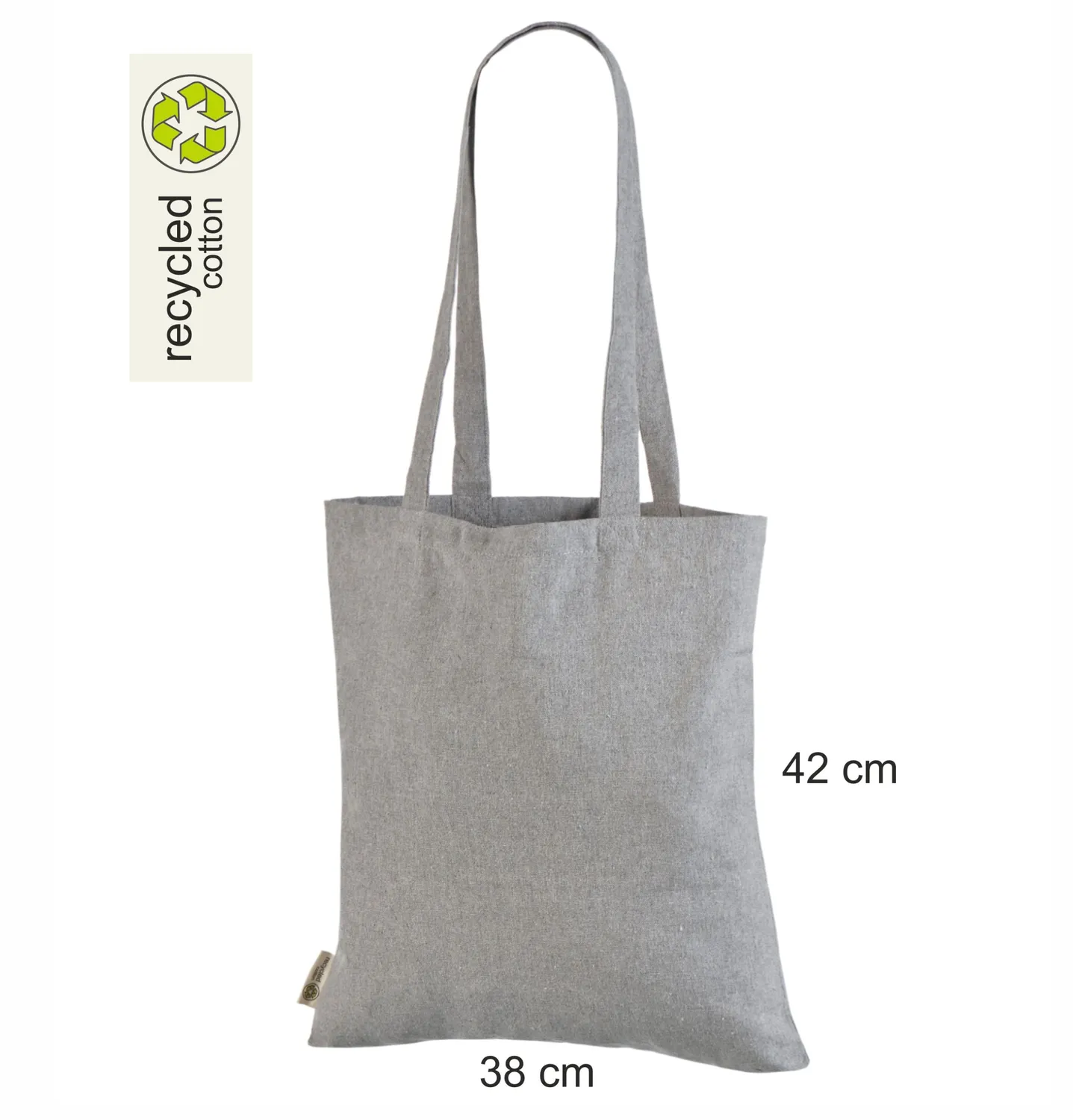 Handlenett Greymel 3842 handlenett lysegraa 38x42 resirkulert