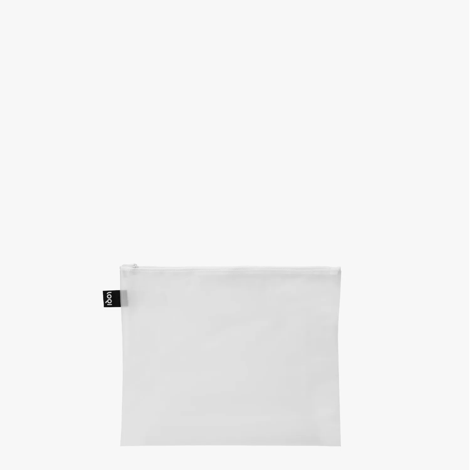 LOQI Transparent Milky Zip weekender gjennomsiktig