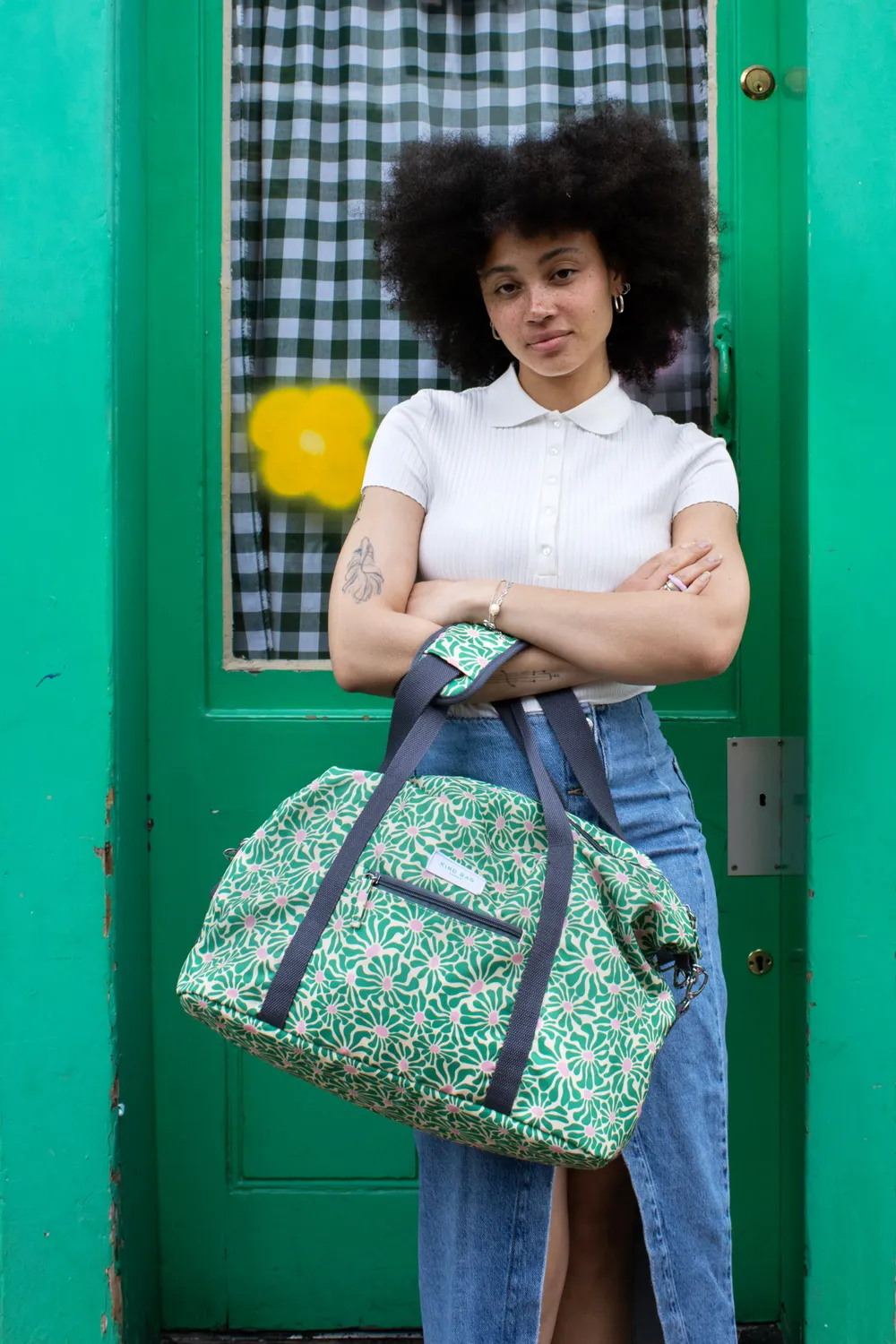 Kind Bag Weekender Abstract Flowers reiseveske blomst