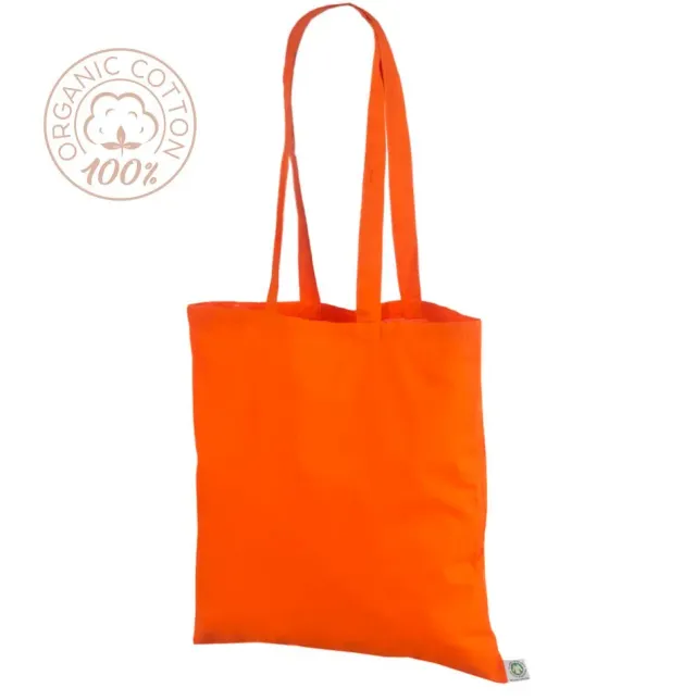 Handlenett OrgCotOrange handlenett oransje økologisk bomull