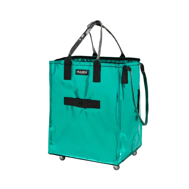 Hulken Teal trillebag turkis med hjul