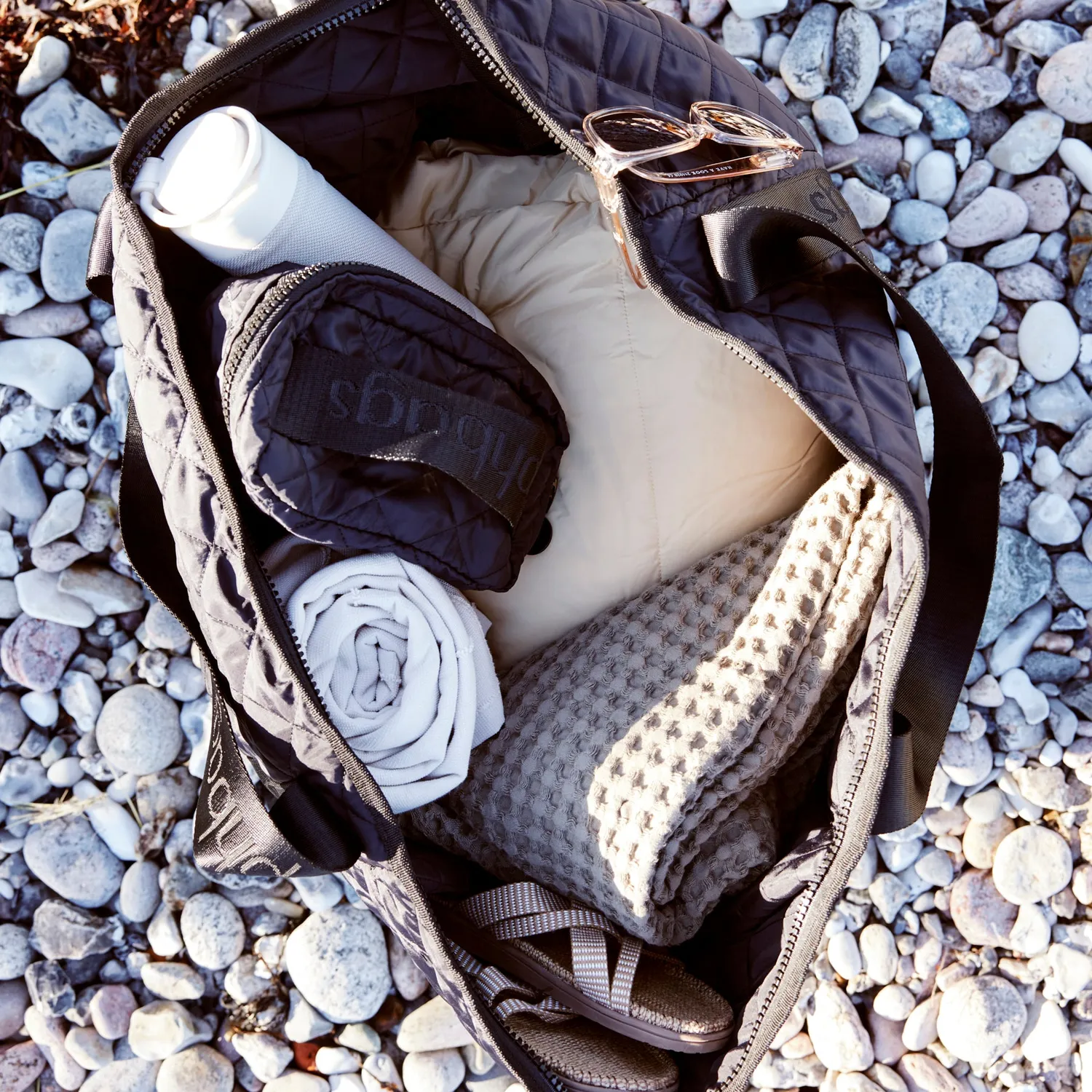 CPH Bags Strand strandveske sort 56 cm