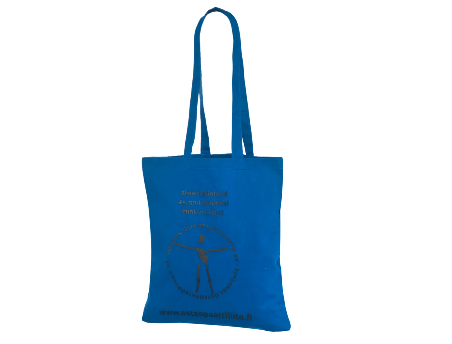 Handlenett CotBlue3842 handlenett blå 38x42 cm bomull