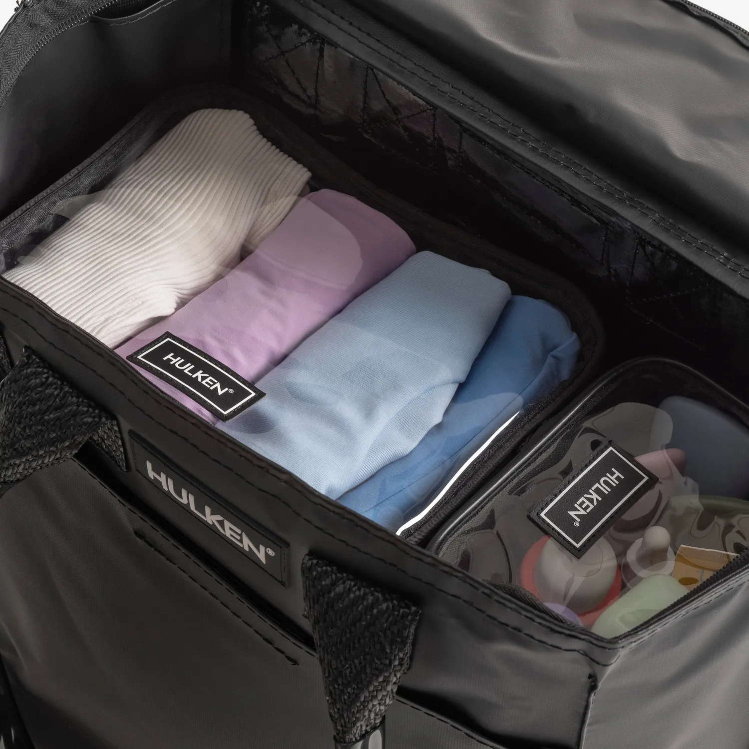 Hulken Travel Rolling trilletote svart sammenleggbar