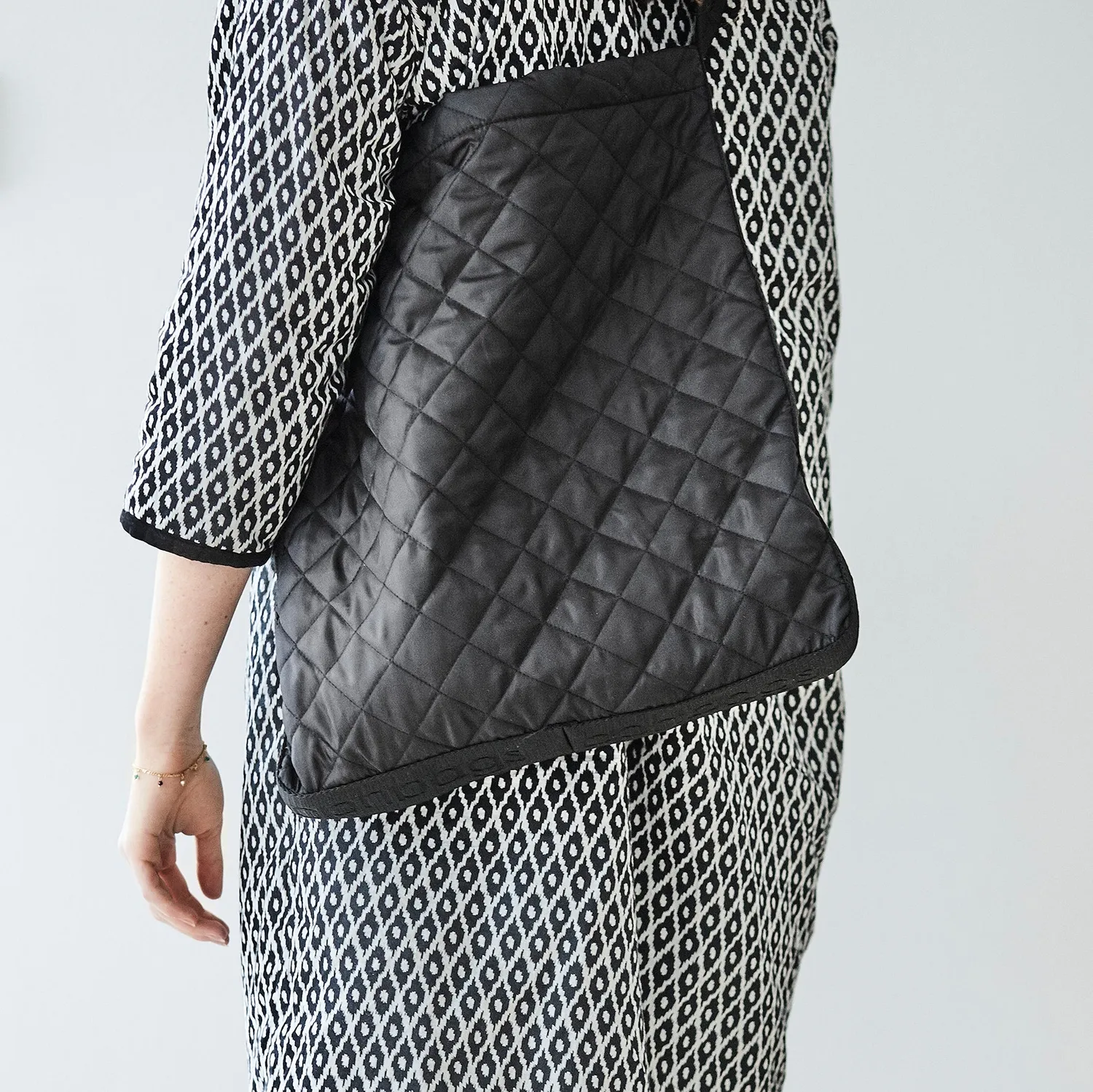 CPH Bags skulderveske sort 44 cm quiltet hverdags